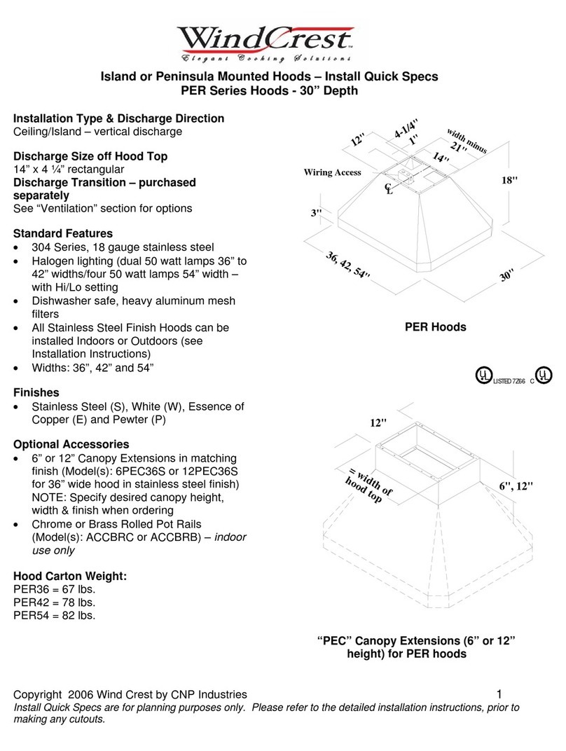 Wind Crest PER Series User manual Wind Crest PER Series User manual