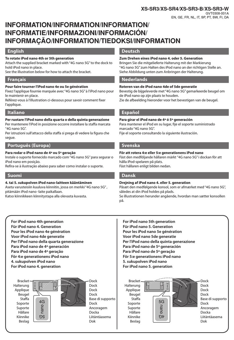 JVC XS-SR3 Information sheet