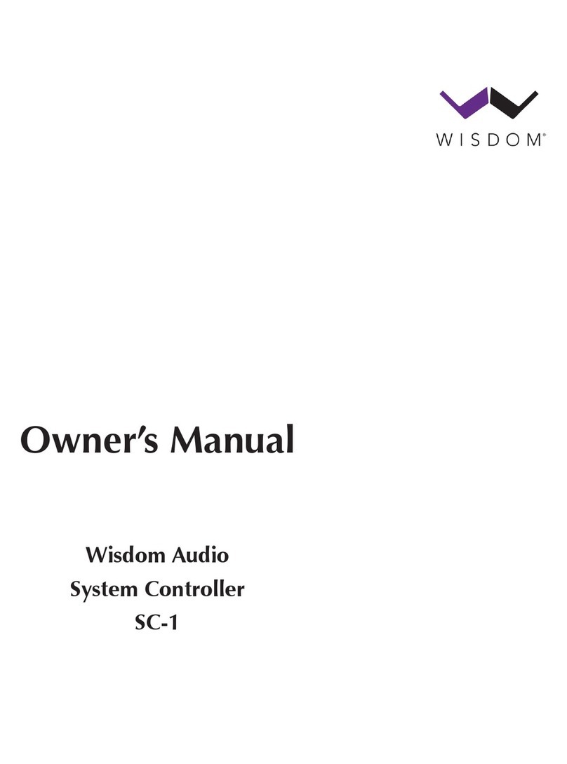 Wisdom AUDIO SYSTEM CONTROLLER SC-1 owner's manual