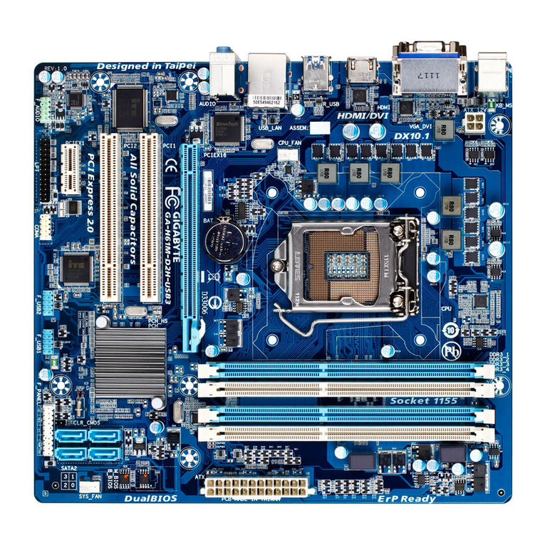 Gigabyte GA-H61M-D2H user manual