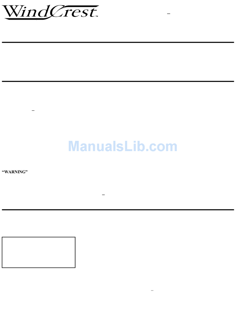 Wind Crest WCL User manual Wind Crest WCL User manual