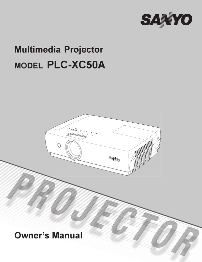 Sanyo XC50 - PLC XGA LCD Projector User manual Sanyo XC50 - PLC XGA LCD Projector User manual
