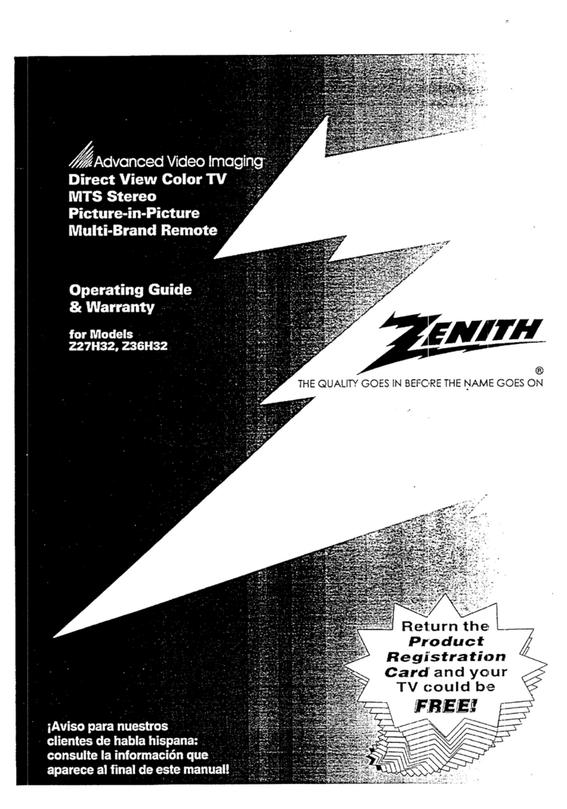 Zenith Z36H32 Operating and maintenance manual