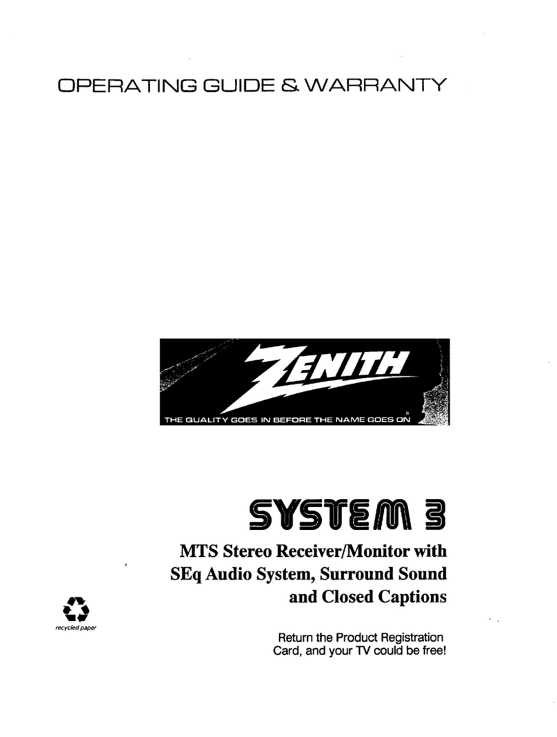 Zenith SYSTEM 3 Series Operating and maintenance manual