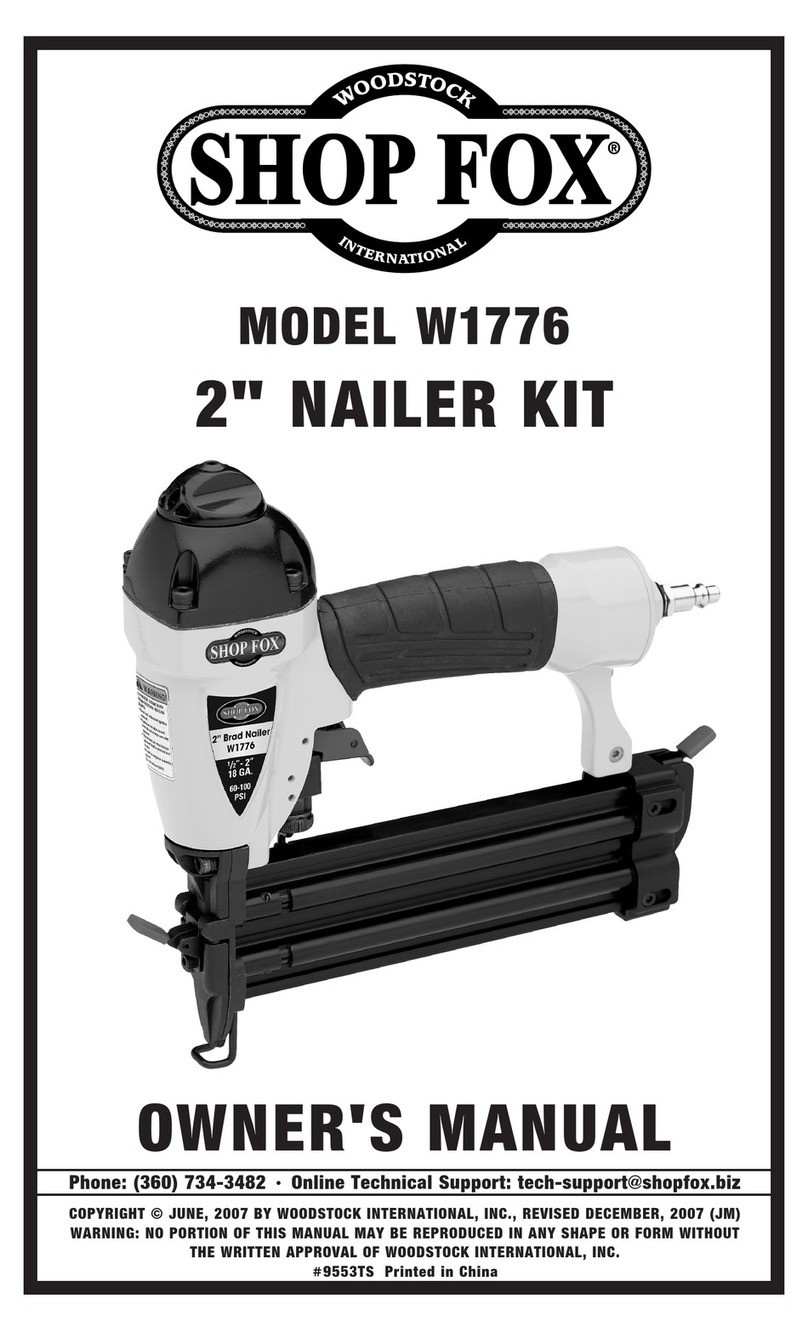 Shop fox SHOP FOX W1776 owner's manual