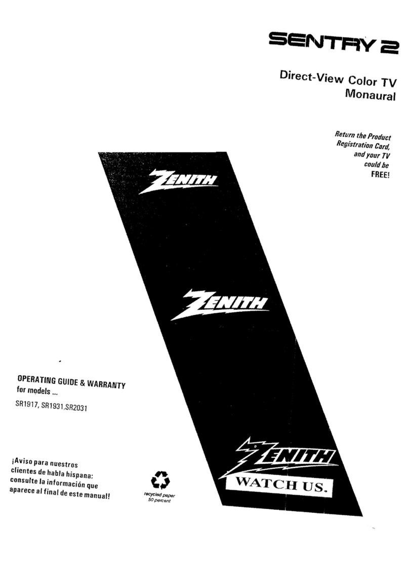 Zenith Sentry 2 SR2031 Operating and maintenance manual