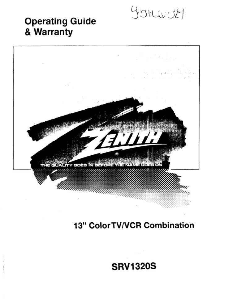 Zenith SRV1320S Operating guide & warranty