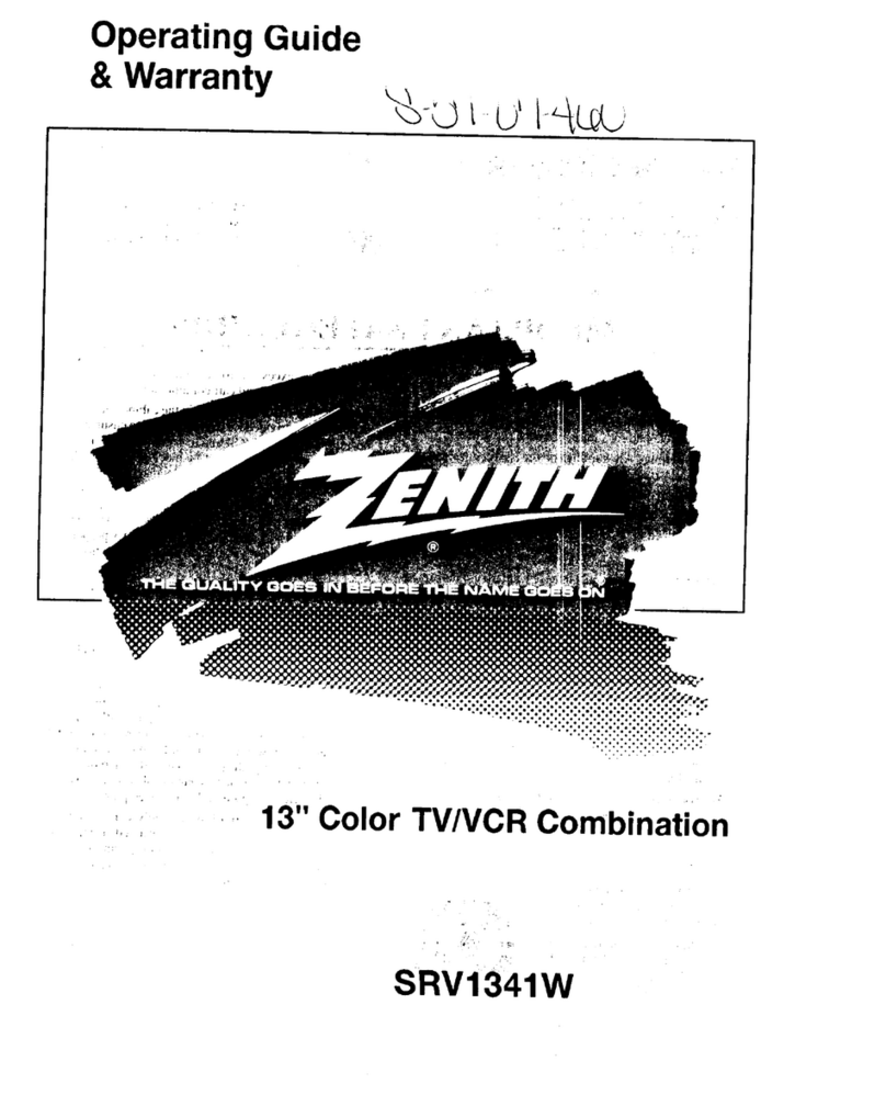 Zenith SRV1341 Operating guide & warranty