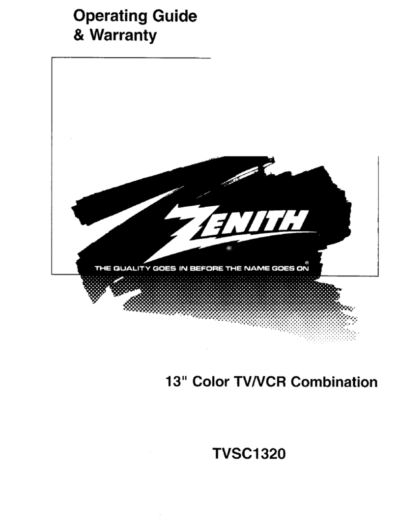 Zenith TVSC1320 Operating and maintenance manual Zenith TVSC1320 Operating and maintenance manual
