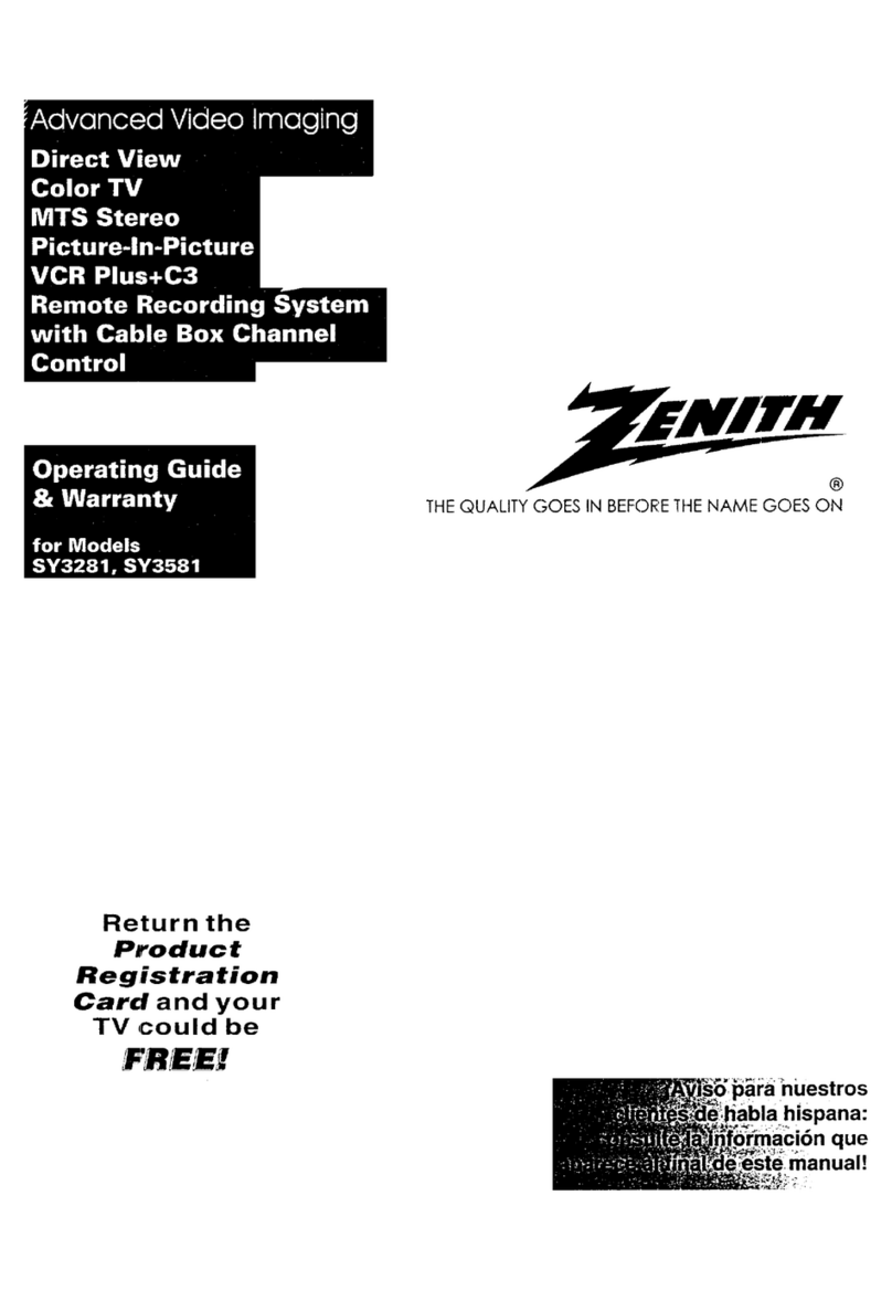 Zenith SY3581 Operating and maintenance manual Zenith SY3581 Operating and maintenance manual