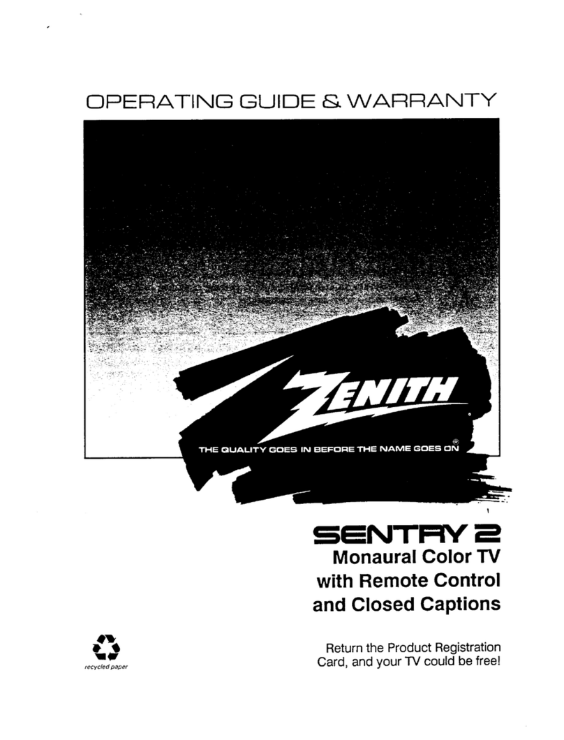 Zenith Sentry 2 SLS1935W Operating and maintenance manual
