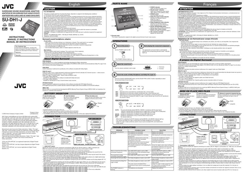 JVC SU-DH1-J User manual
