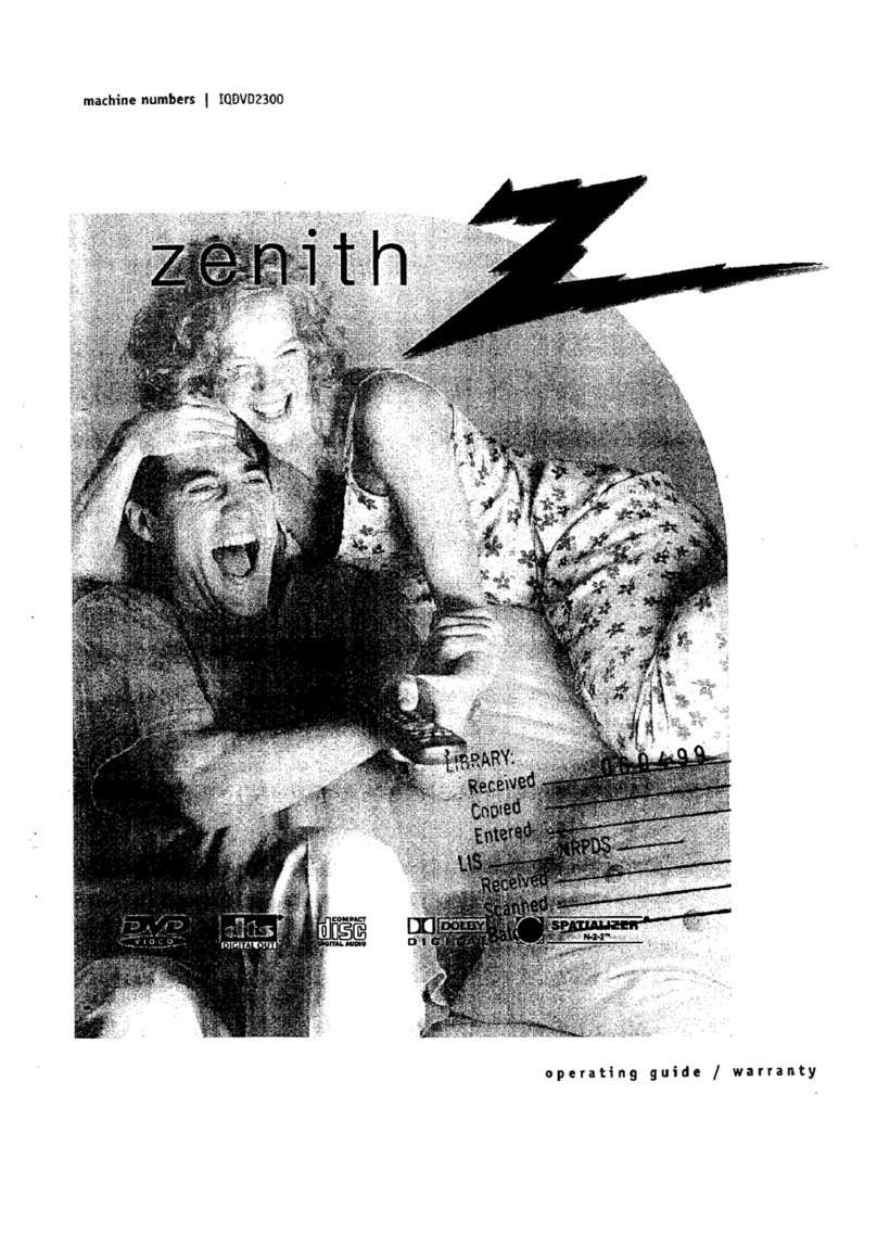 Zenith IQDVD2300 User manual