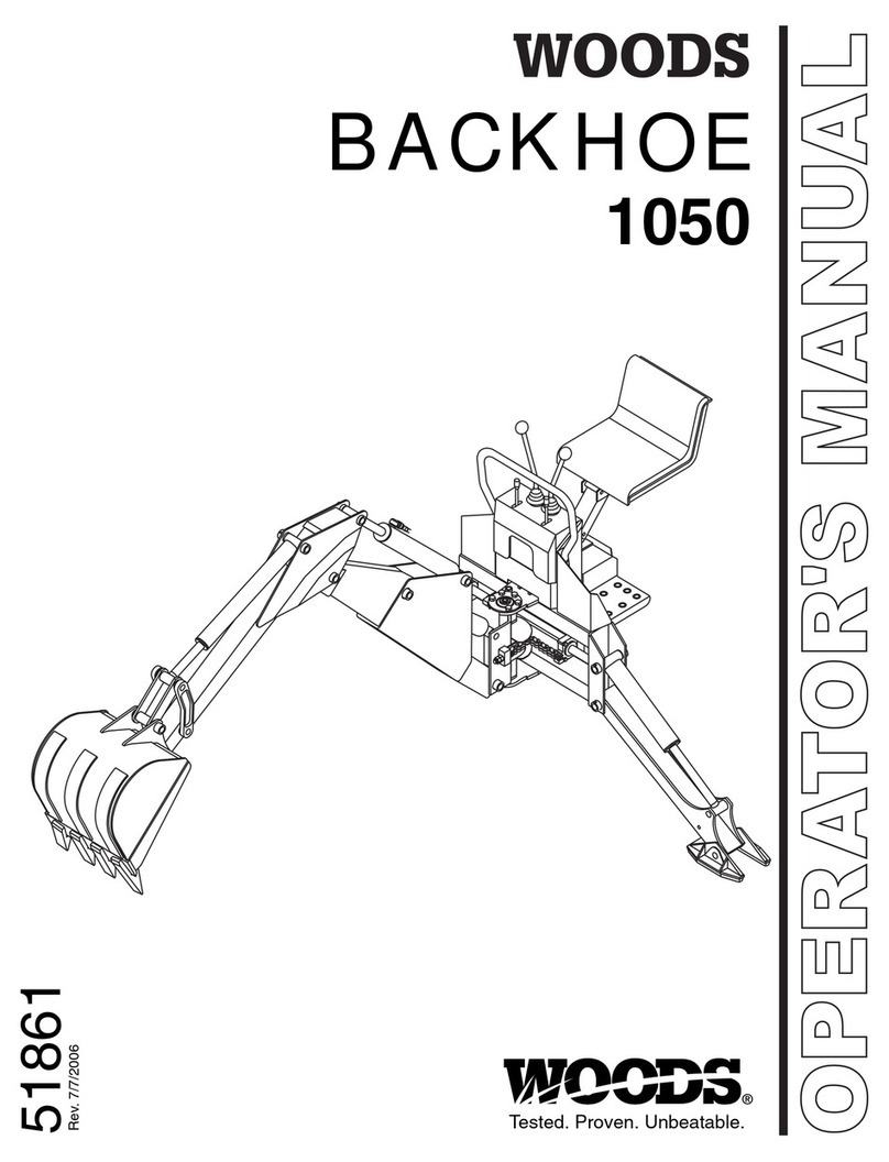 Woods BACKHOE 1050 Operator's manual