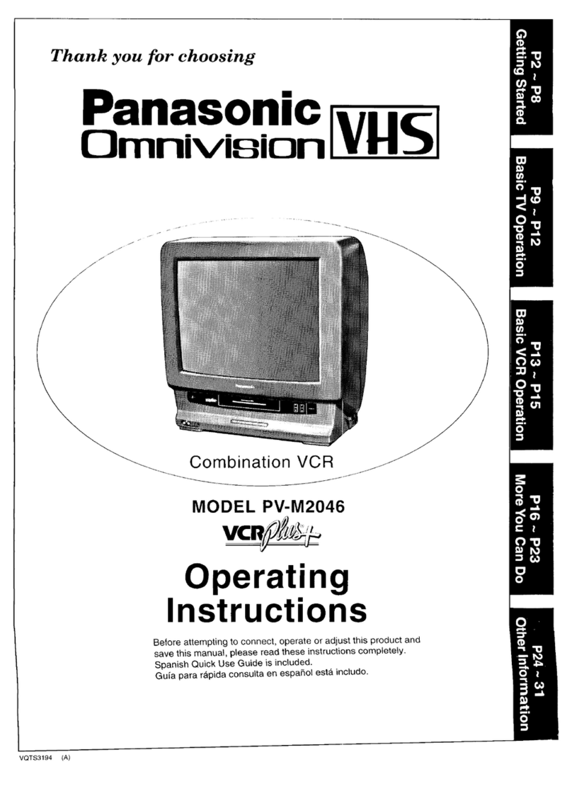 Panasonic Omnivision VHS PV-M2046 User manual
