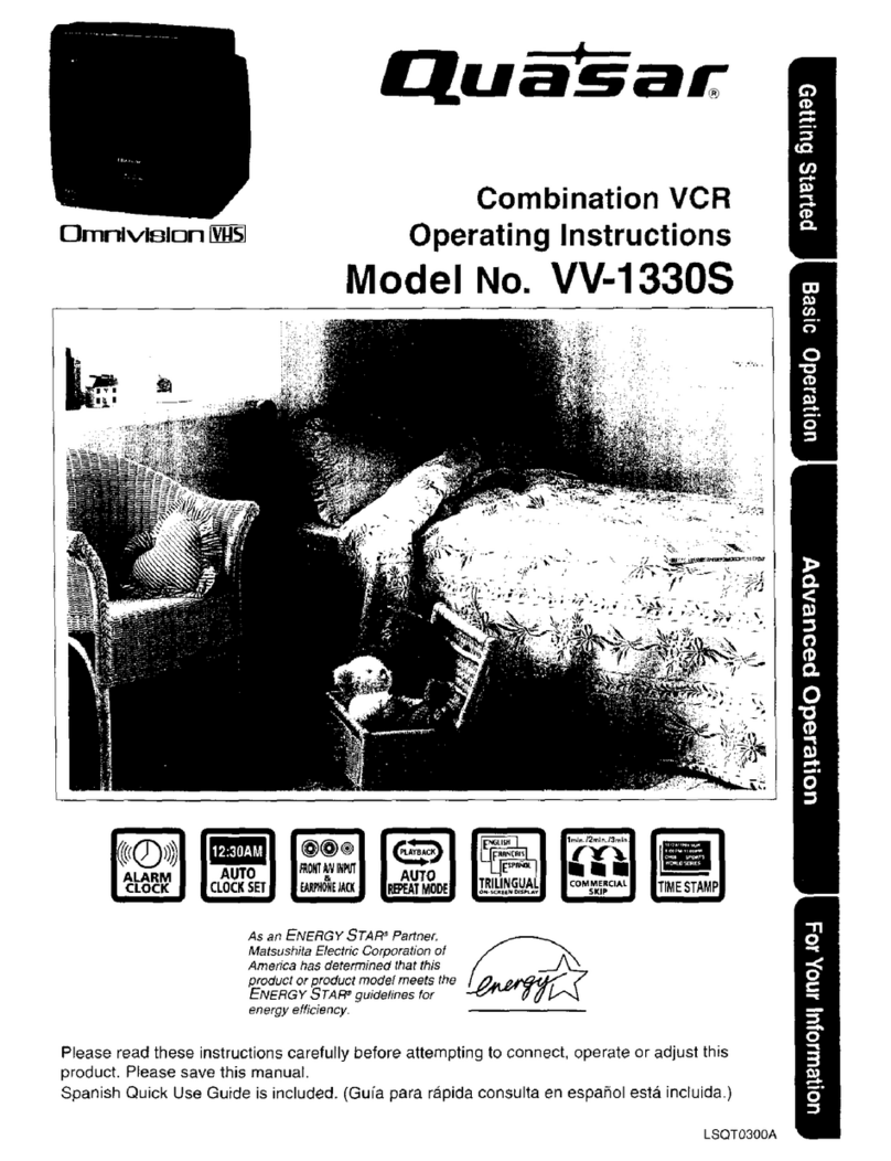 Quasar Omnivision VHS VV-1330S User manual
