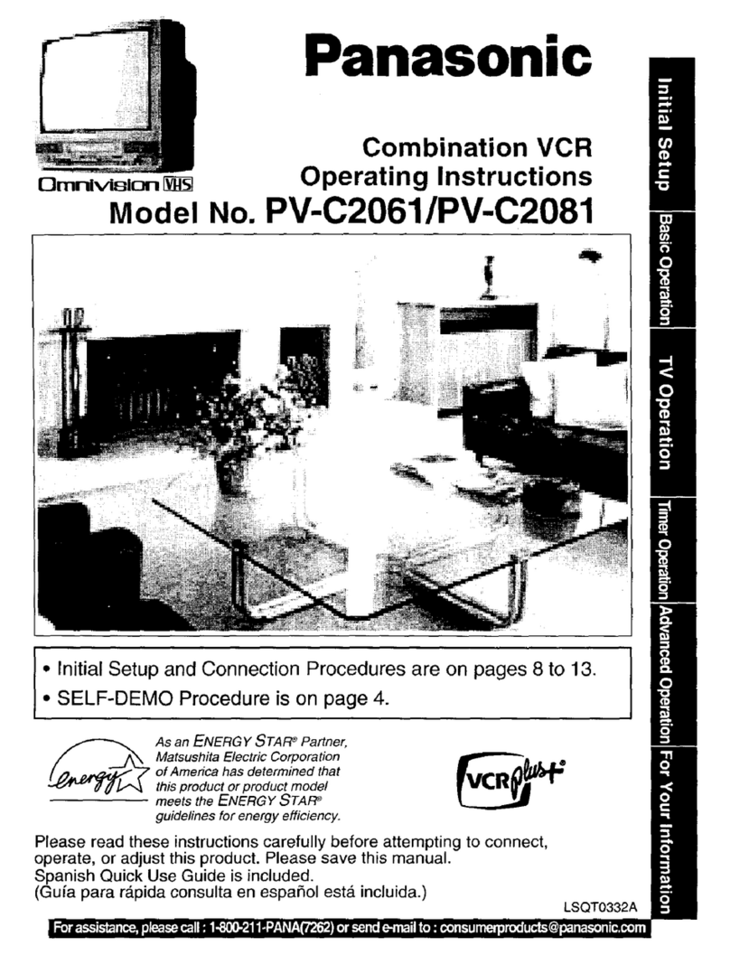 Panasonic Omnivision VHS PV-C2061 User manual