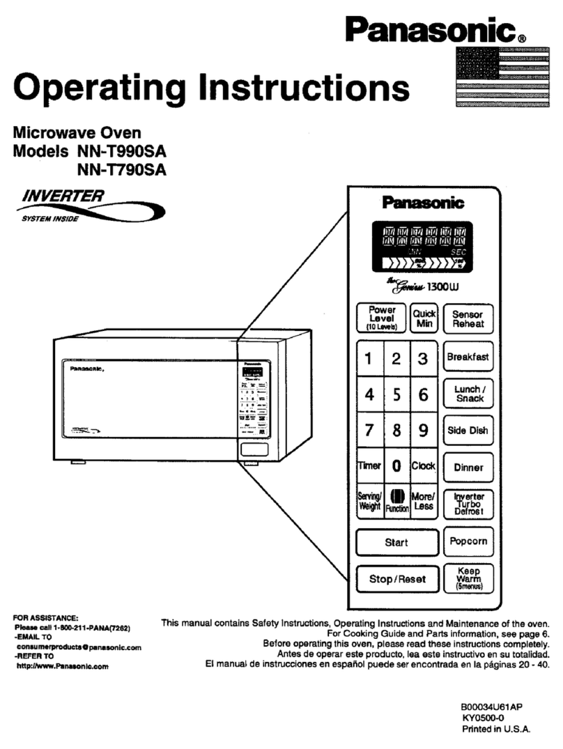 Panasonic Inverter NN-T990SA User manual