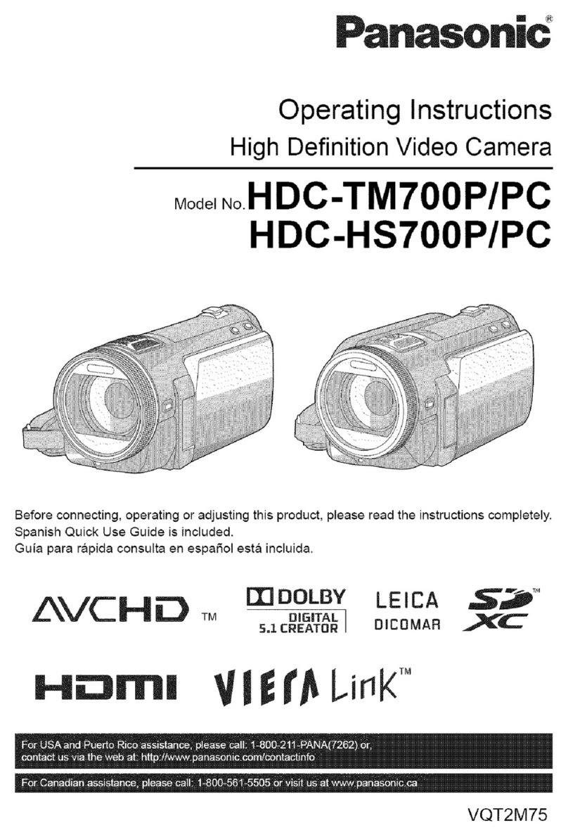 Panasonic HDC-HS700PC operating instructions