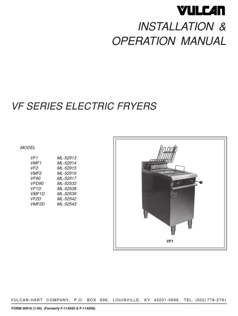 Vulcan-Hart VF SERIES User manual