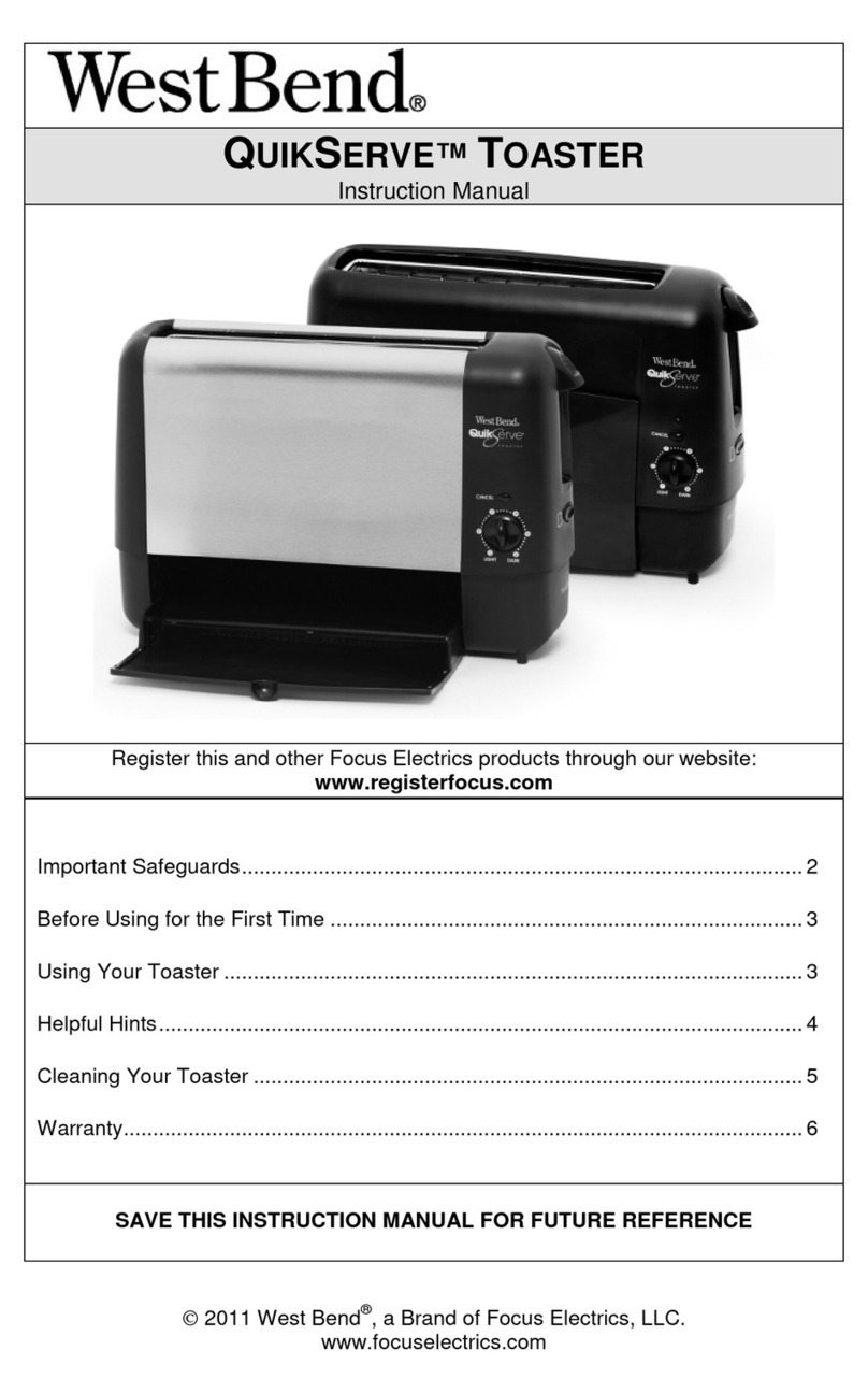 West Bend QUIKSERVE User manual