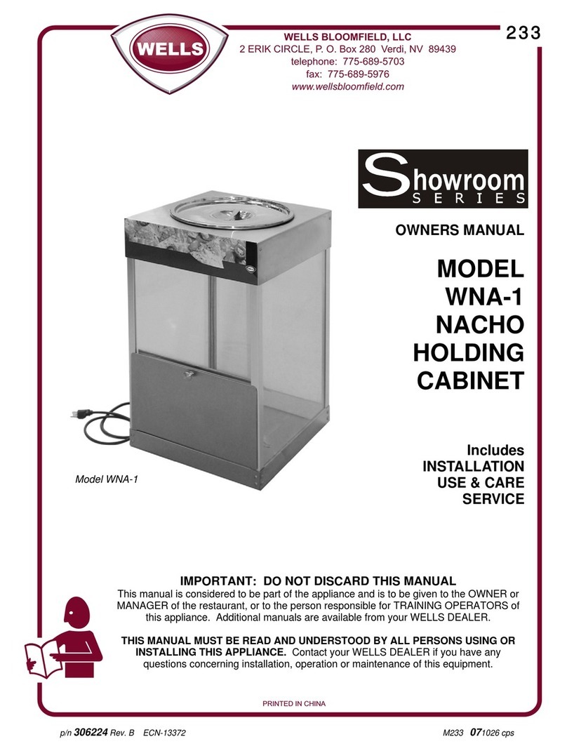 Wells Showroom WNA-1 owner's manual