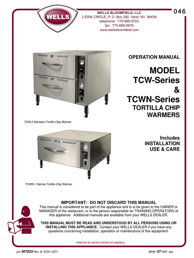 Wells TCW-Series Operation manual