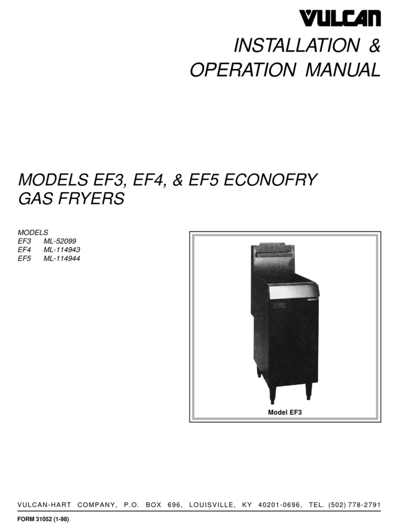 Vulcan-Hart ECONOFRY EF3 ML-52099 User manual
