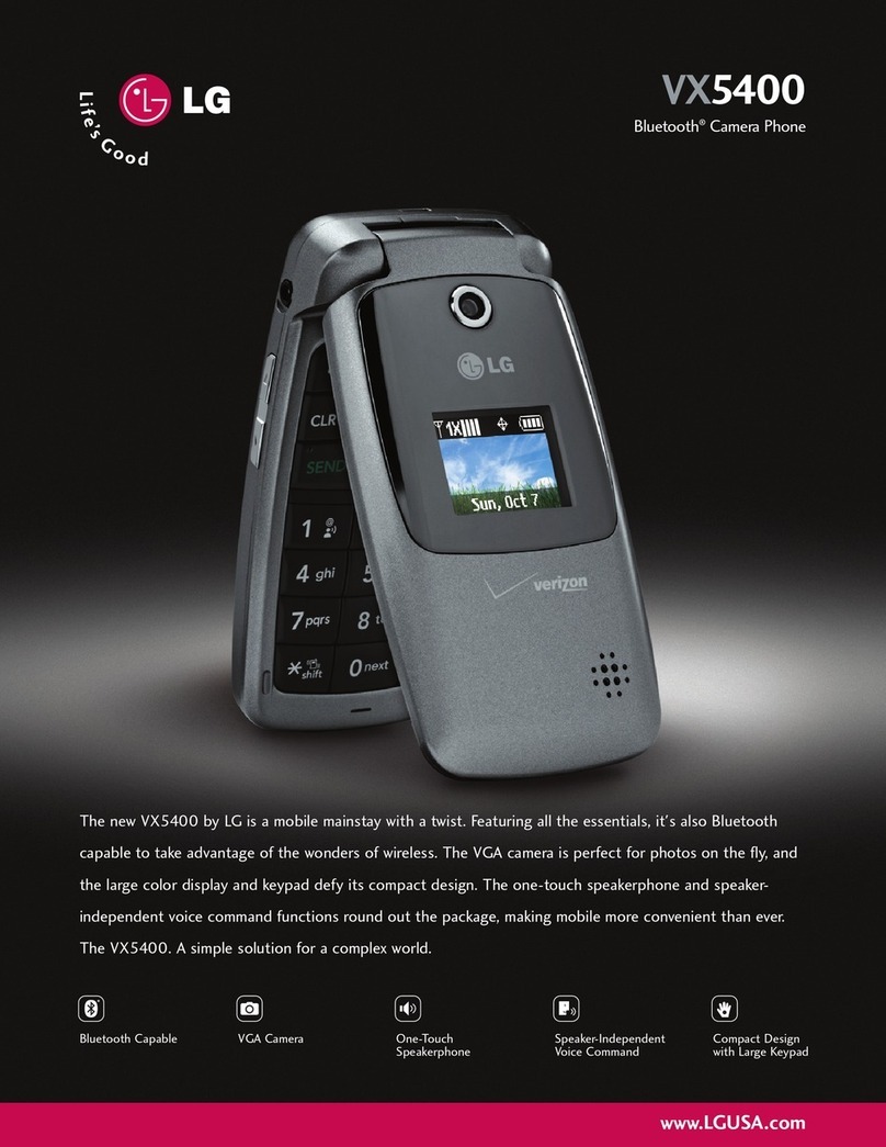 LG VX5400 User manual