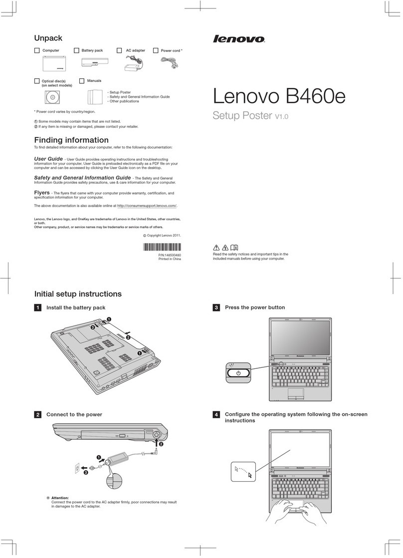 Lenovo B460e Setup poster