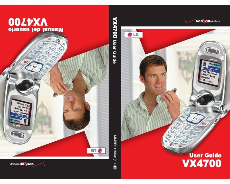 LG VERIZON VX4700 User manual