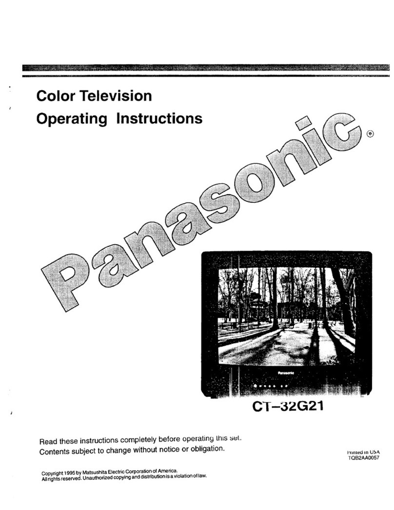 Panasonic CT-32G21 operating instructions
