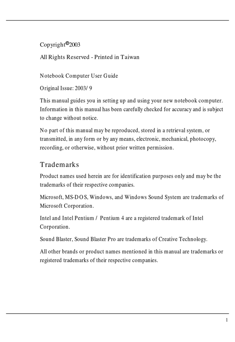Compaq Presario B1000 - Notebook PC User manual