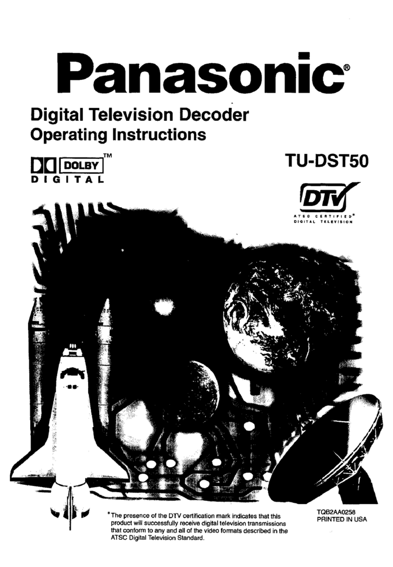 Panasonic TU-DST50 Operating User manual