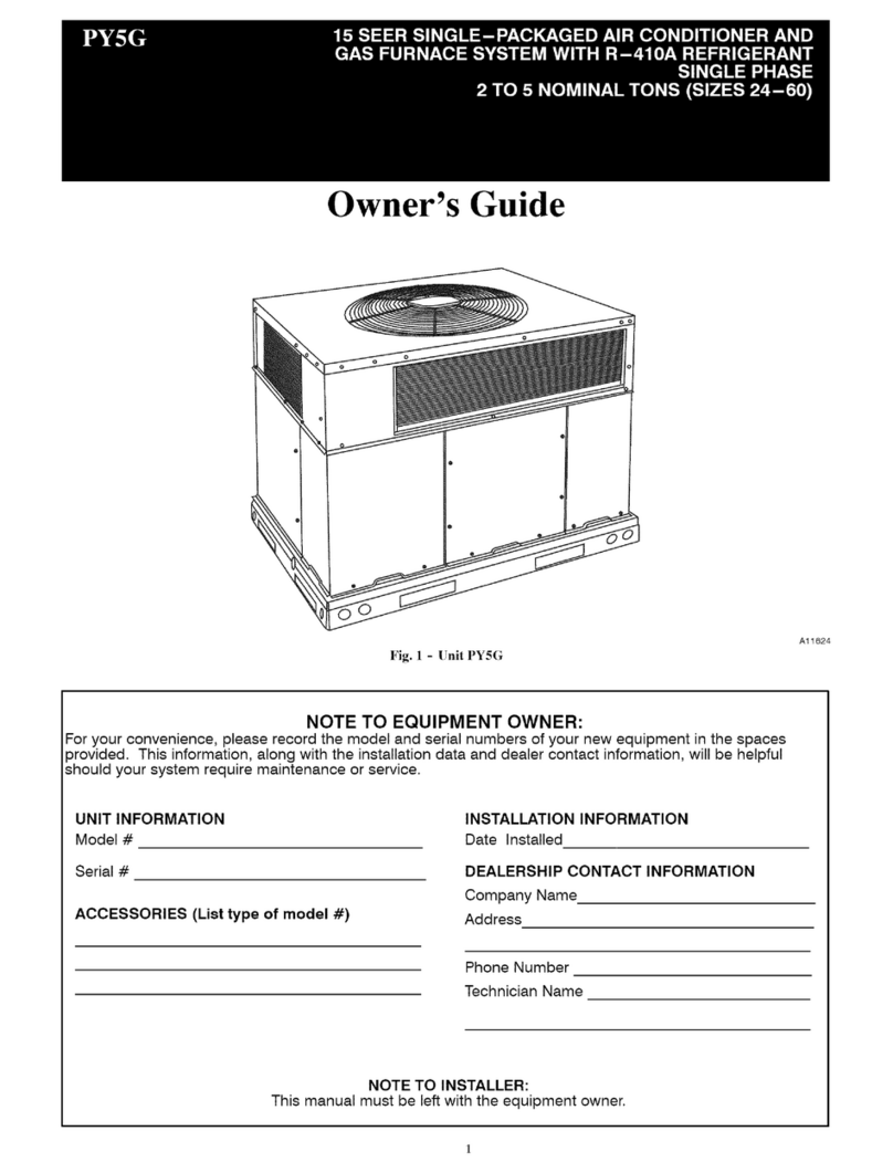 Payne PY5G User manual