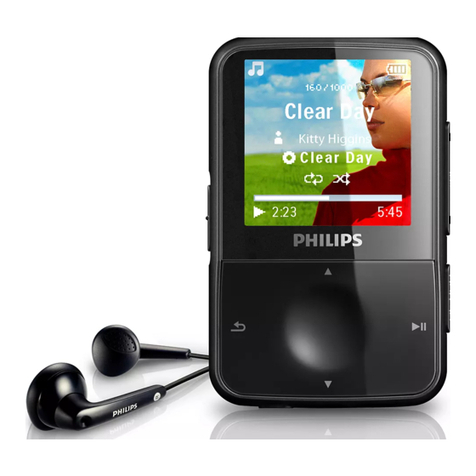 Philips SA1VBE08K - GoGear ViBE - 8 GB Digital... User manual