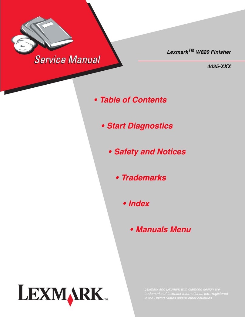 Lexmark W820 Service manual