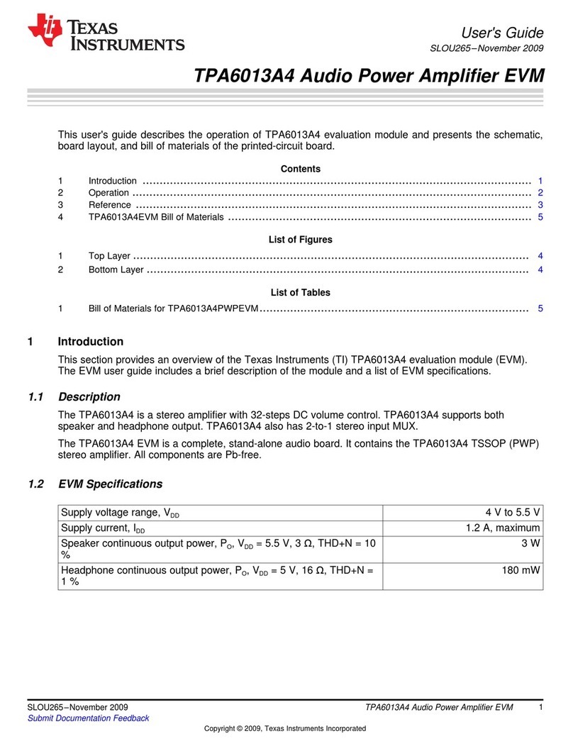 Texas Instruments TPA6013A4 User manual