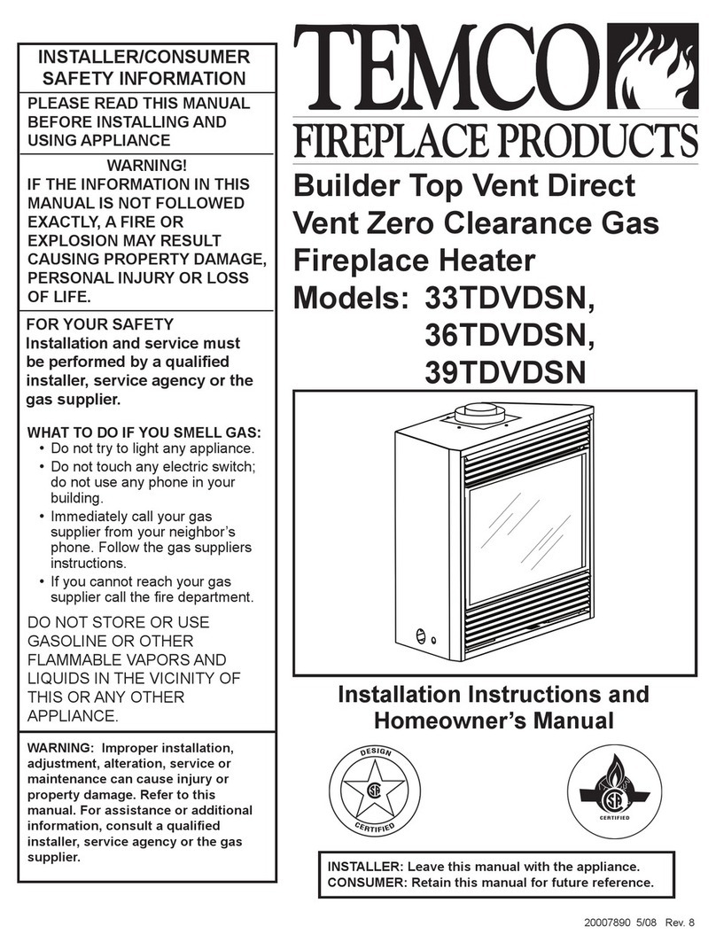Temco 33 TDVDSN Installation instructions