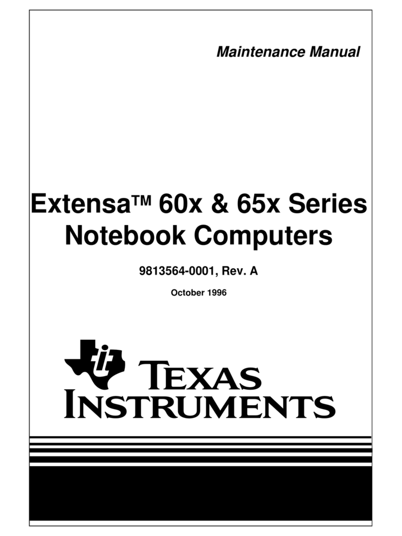 Texas Instruments Extensa 60x Series User manual