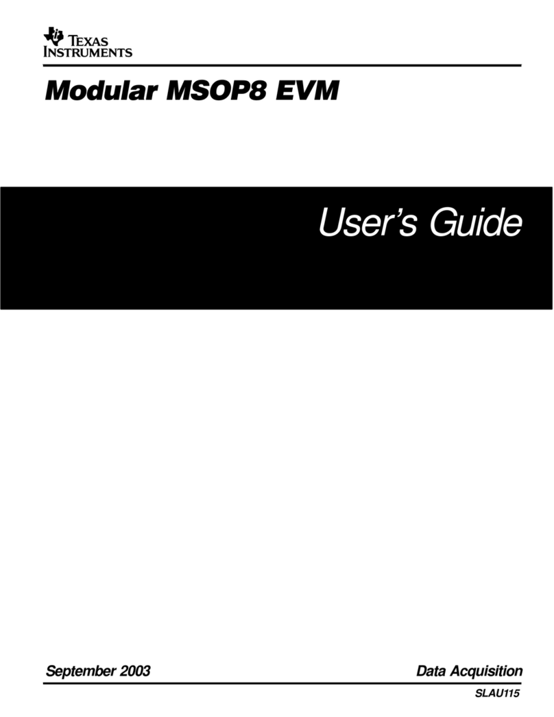 Texas Instruments Modular MSOP8 EVM User manual