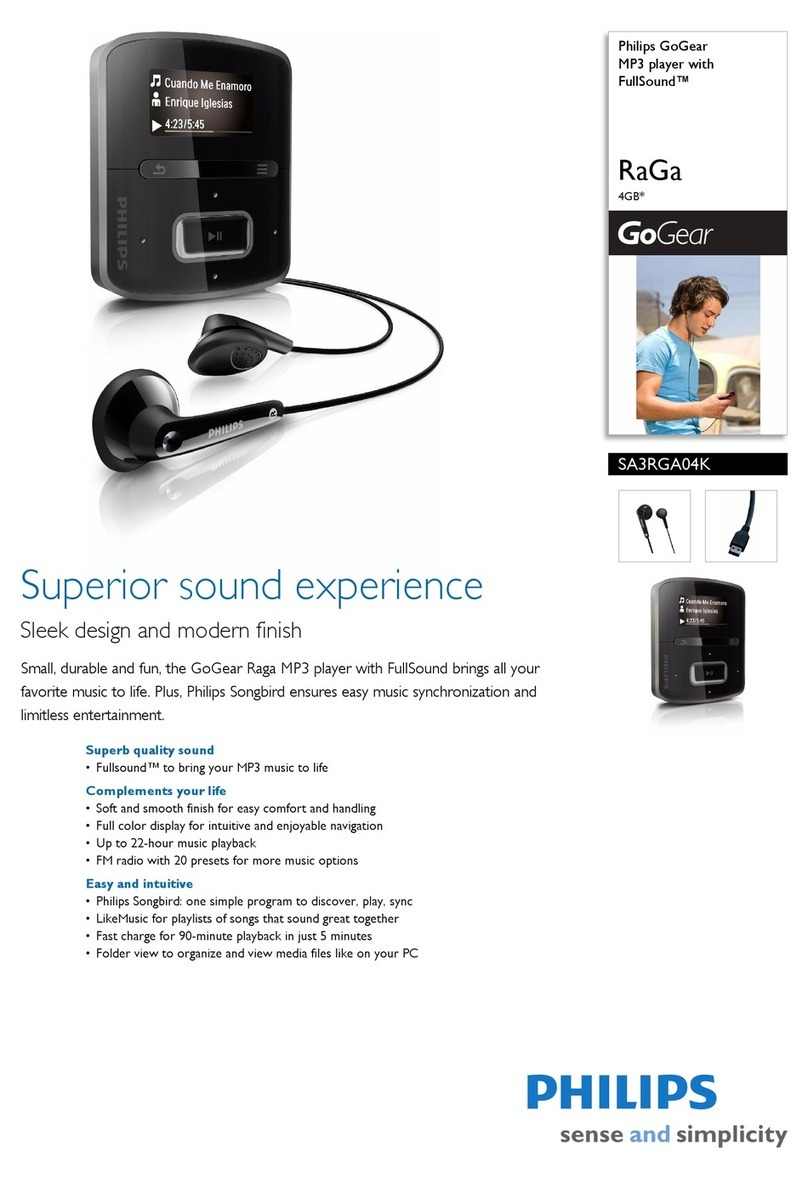 Philips SA3RGA04K brochure