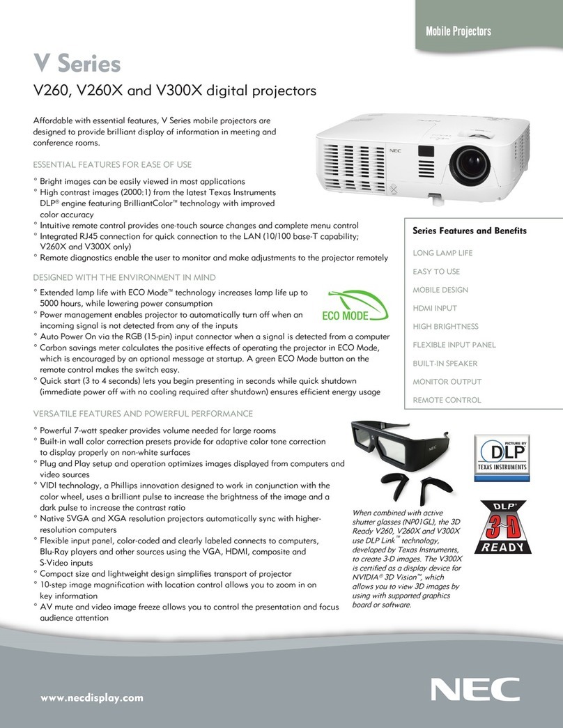 NEC NP-V260 User manual