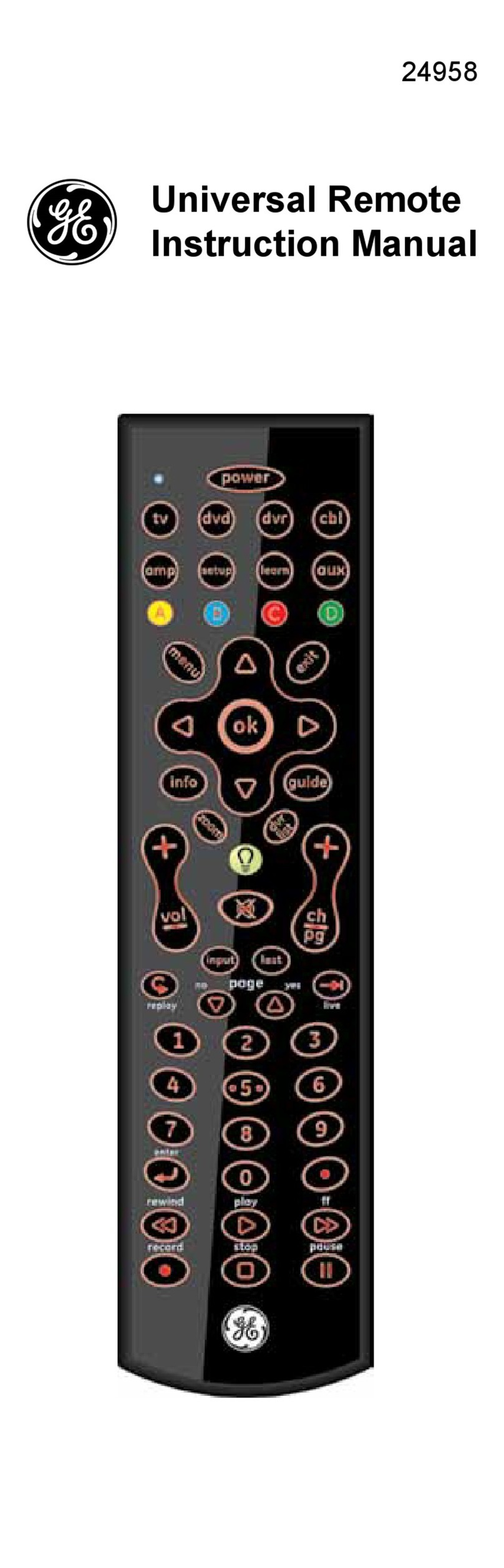 GE 24958 User manual