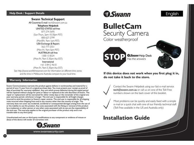 Swann BulletCam User manual