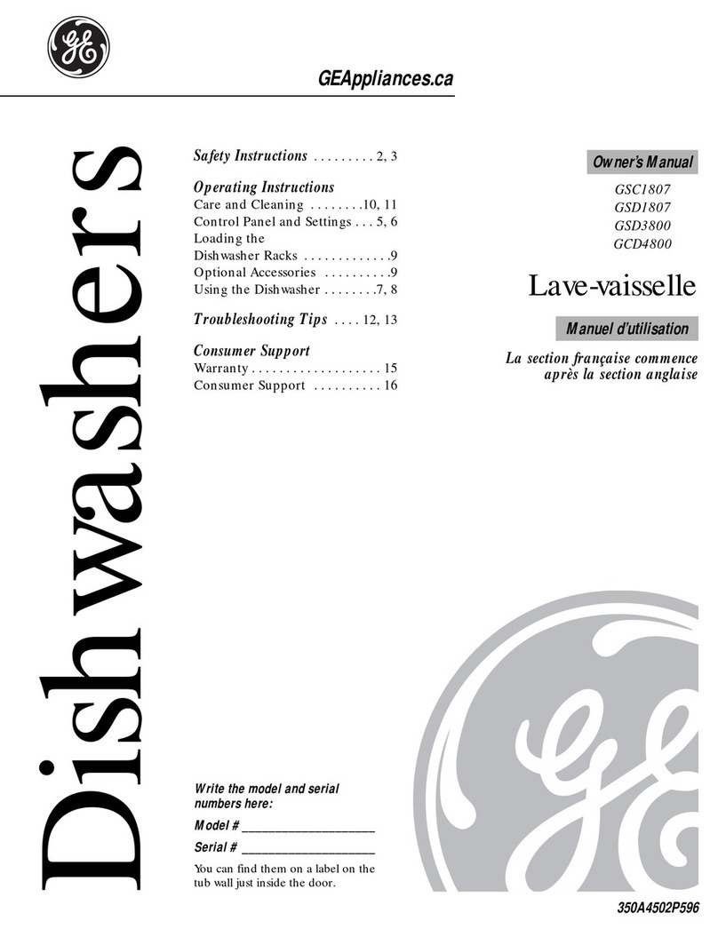 GE GSC1807 owner's manual