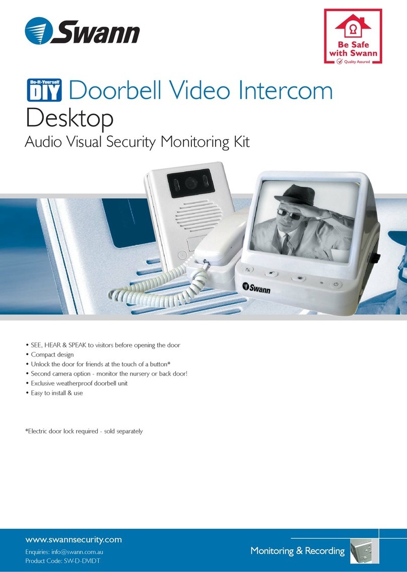 Swann Doorbell Video Intercom User manual