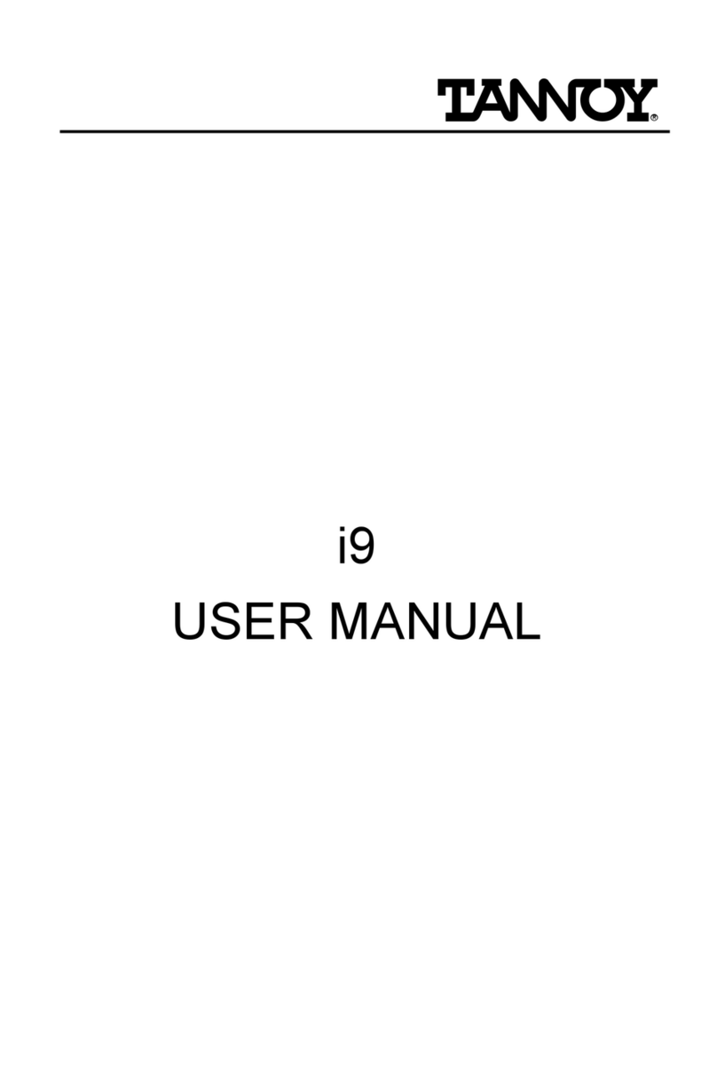 Tannoy i9 User manual