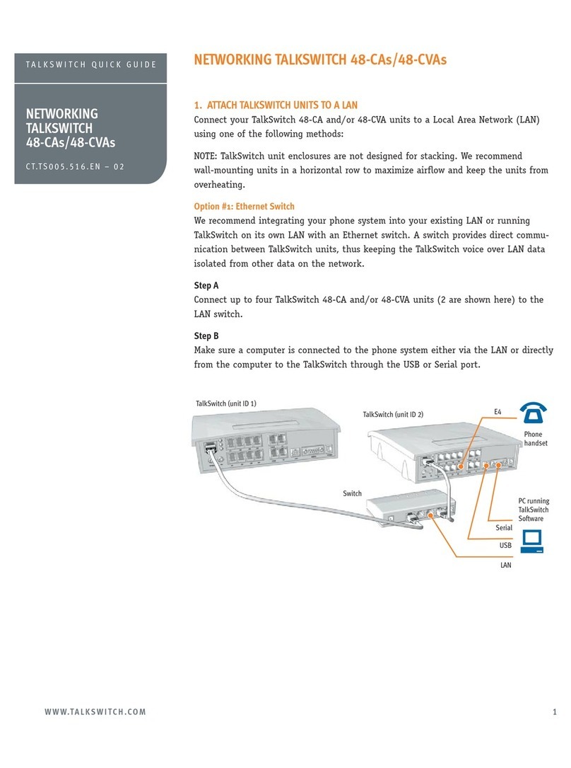 Talkswitch 48-CAS quick guide