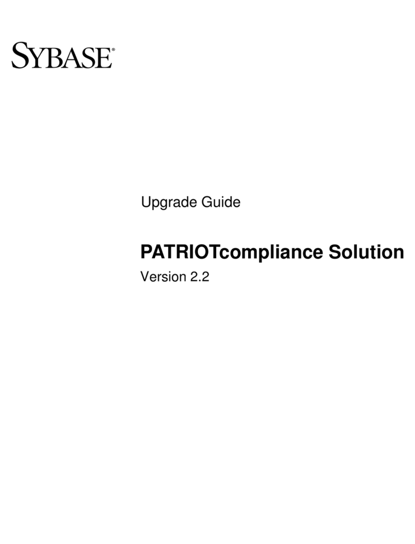 Sybase PATRIOT compliance Solution Version 2.2... Upgrade guide